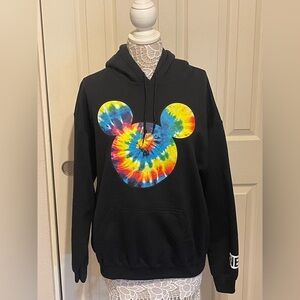 NEFF x DISNEY Mickey Mouse Hoodie - Large - Pullover Tie Dye Hippie